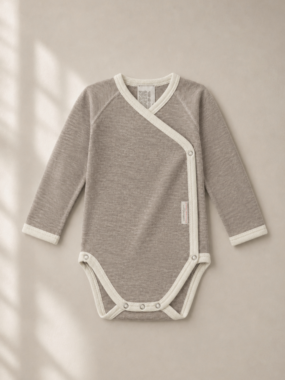 Baby body with wool silk