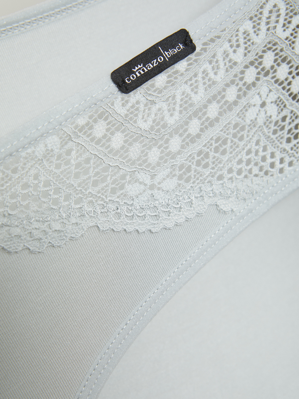 Detailbild Comazo Damen Hipster Farbe Grau aus Modal mit Spitze