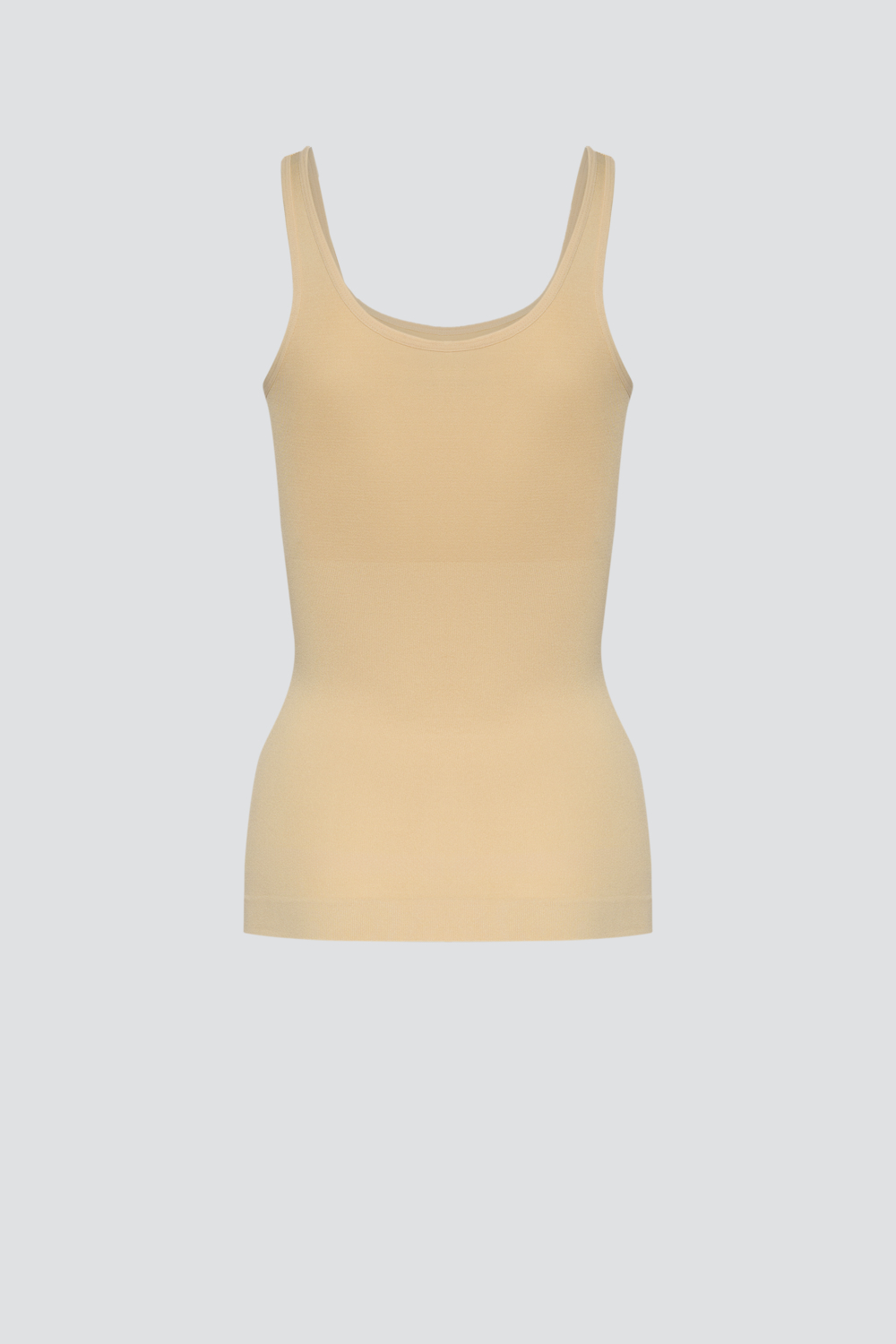 Produktbild Rückansicht Comazo Damen Shapewear Unterhemd mit Achselträger Farbe Hazelnut