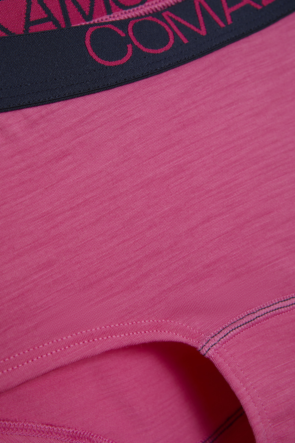 Detail image of Comazo women's panty made of merino wool in Pink-Mango color.