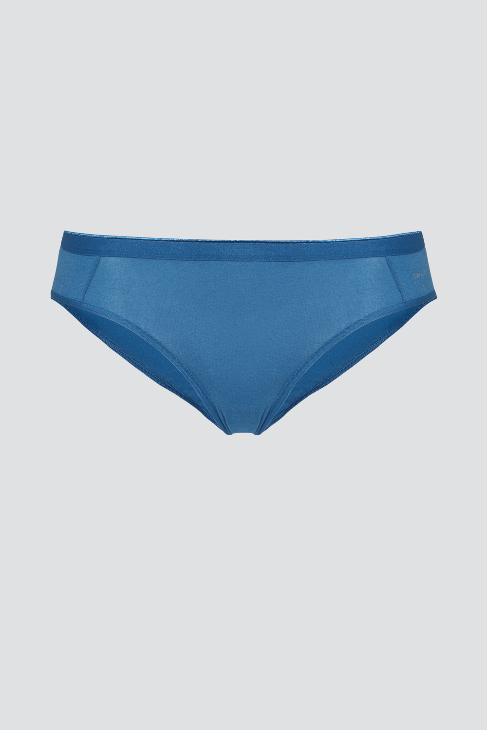 Produktbild Vorderansicht Slip von Comazo in der Farbe Seeblau aus MicroModal®