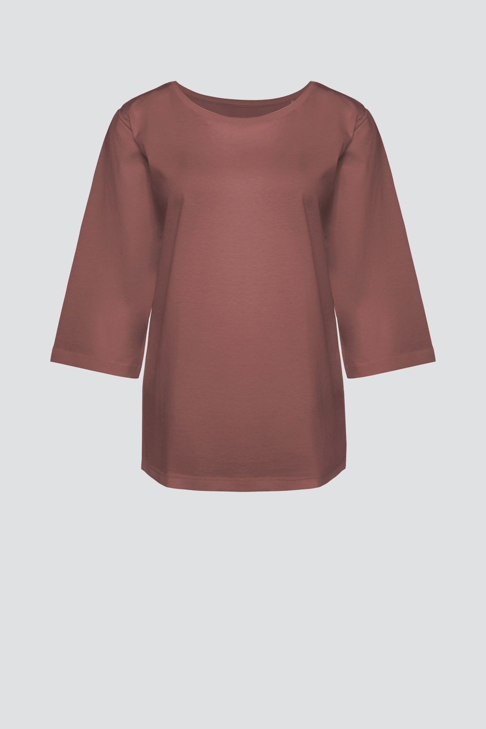 Shirt 3/4 Arm aus merzerisierter Baumwolle