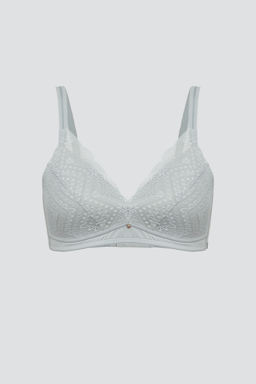 Produktbild Vorderansicht Comazo Damen BH aus Modal mit zarter Spitze Farbe Dust