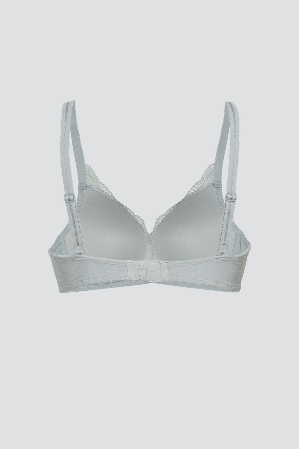 Produktbild Rückansicht Comazo Damen BH aus Modal mit zarter Spitze Farbe Dust