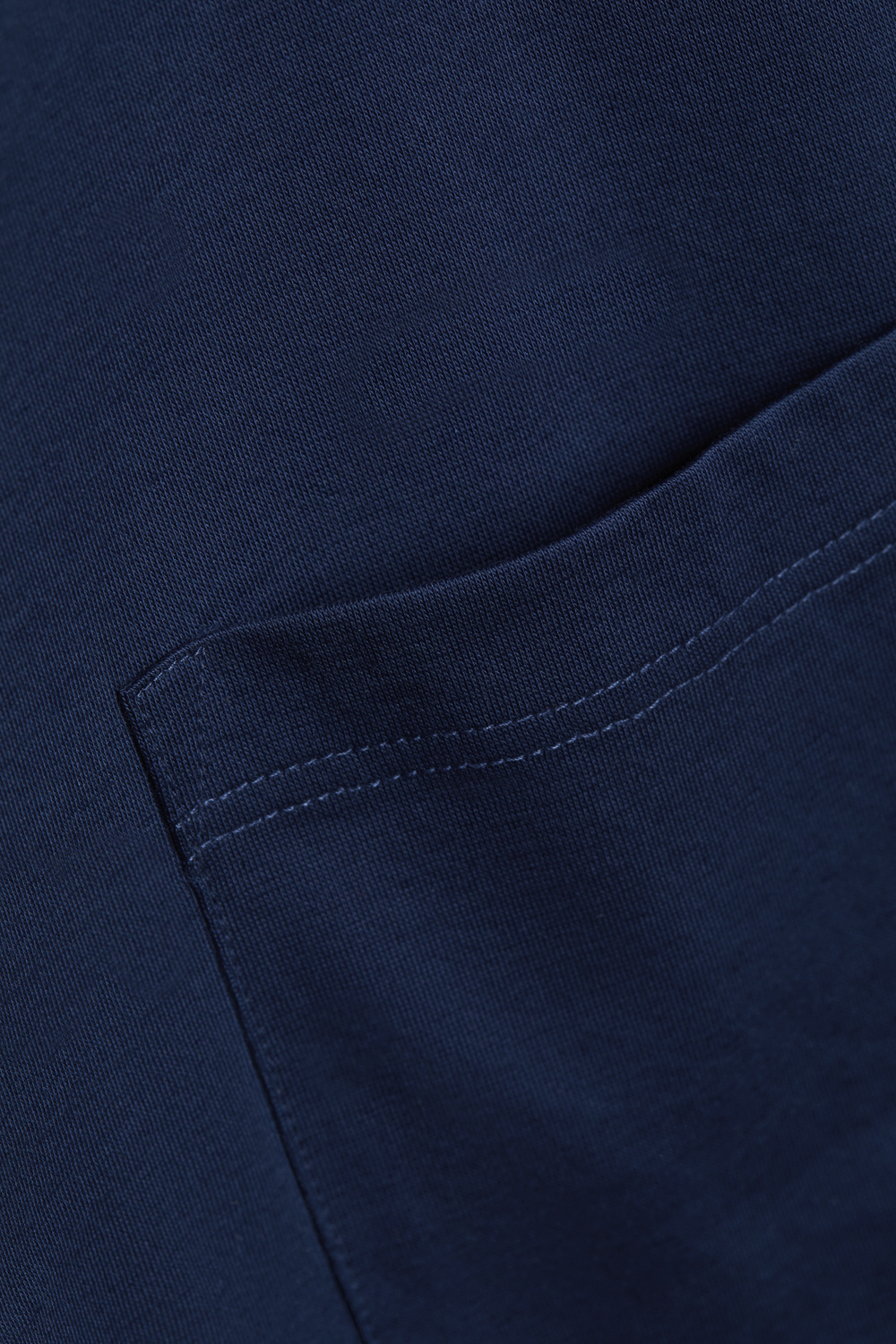 Detailbild Comazo Damen Schlafshirt Farbe Dunkelblau aus merzerisierter Baumwolle