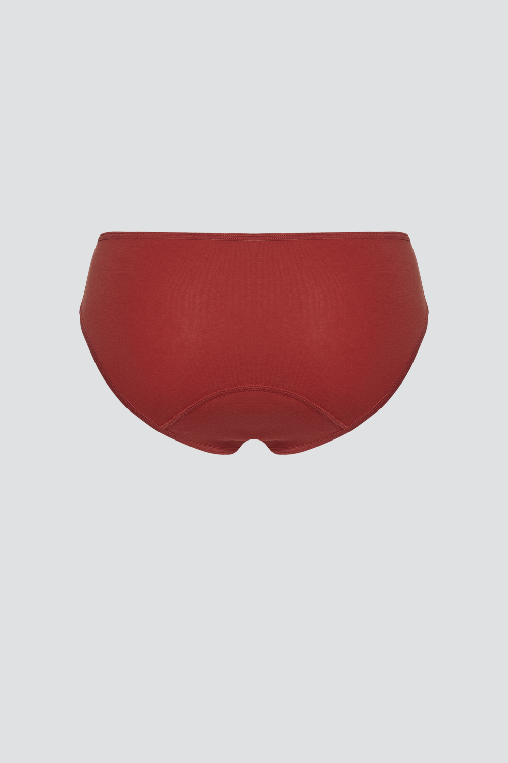 Produktbild Rückansicht Comazo Damen Fairtrade Perioden-Slip "Medium" Farbe Cranberry