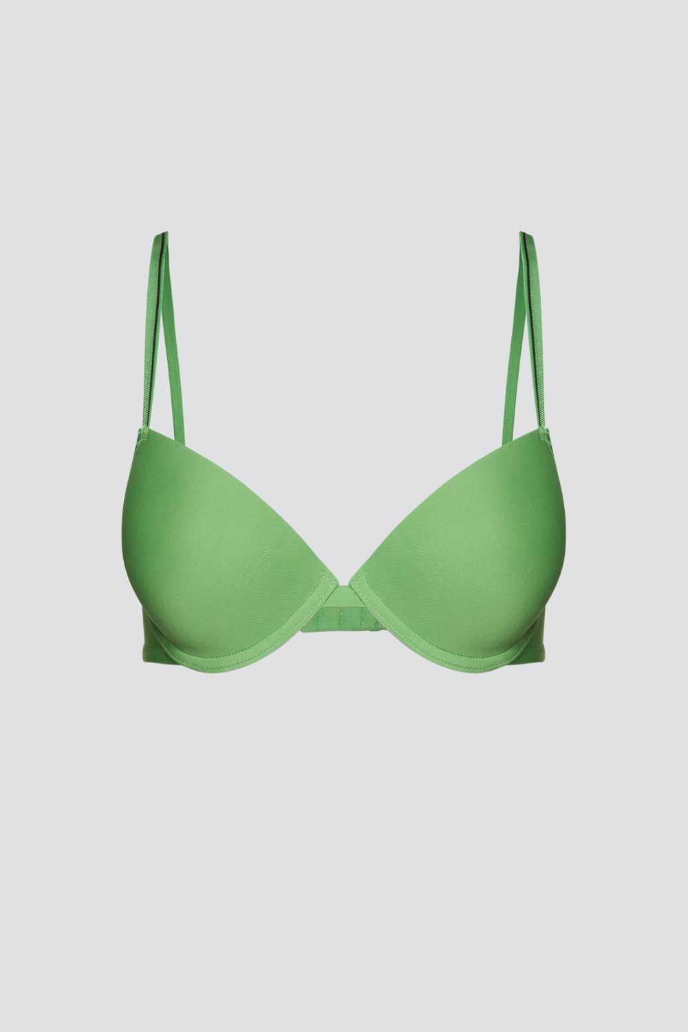 Produktbild Vorderansicht Push-Up BH mit Microfaser-Touch von Comazo in der Farbe Tropical Green
