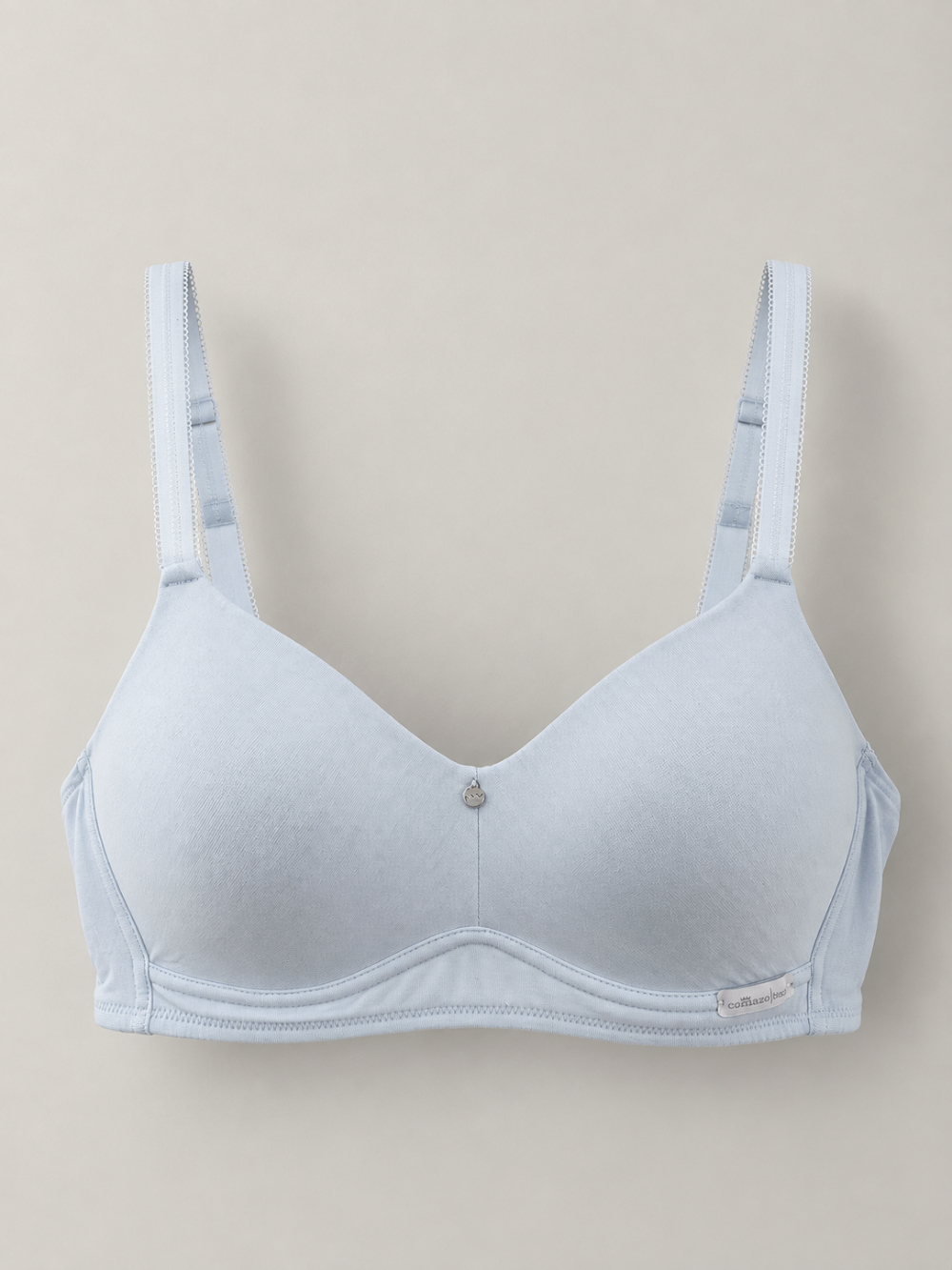 Underwired spacer bra made from micromodal