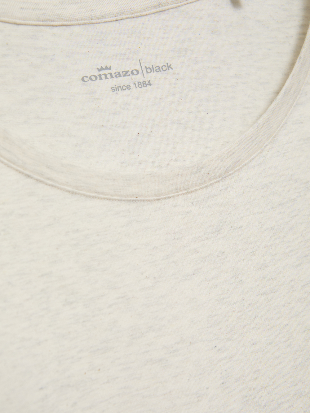 Detailbild Comazo Damen Basic Shirt langarm Farbe Ecru-Melange