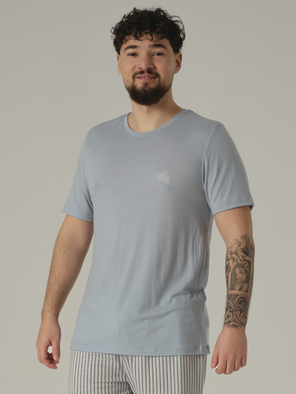 Shirt mit Wolle und Motivdruck