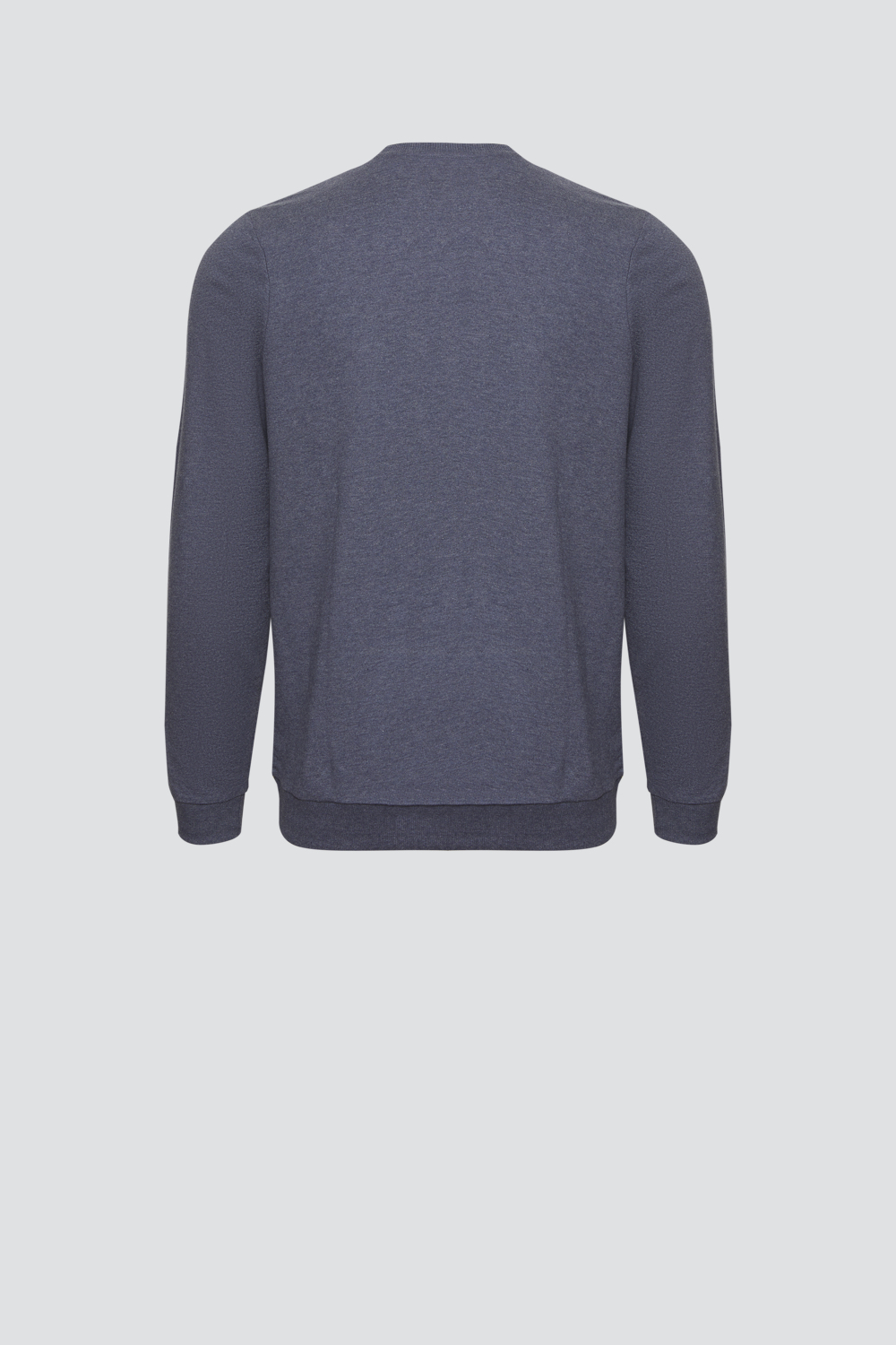 Produktbild Rückansicht Comazo Herren Sweatshirt Farbe Dunkelblau-Melange