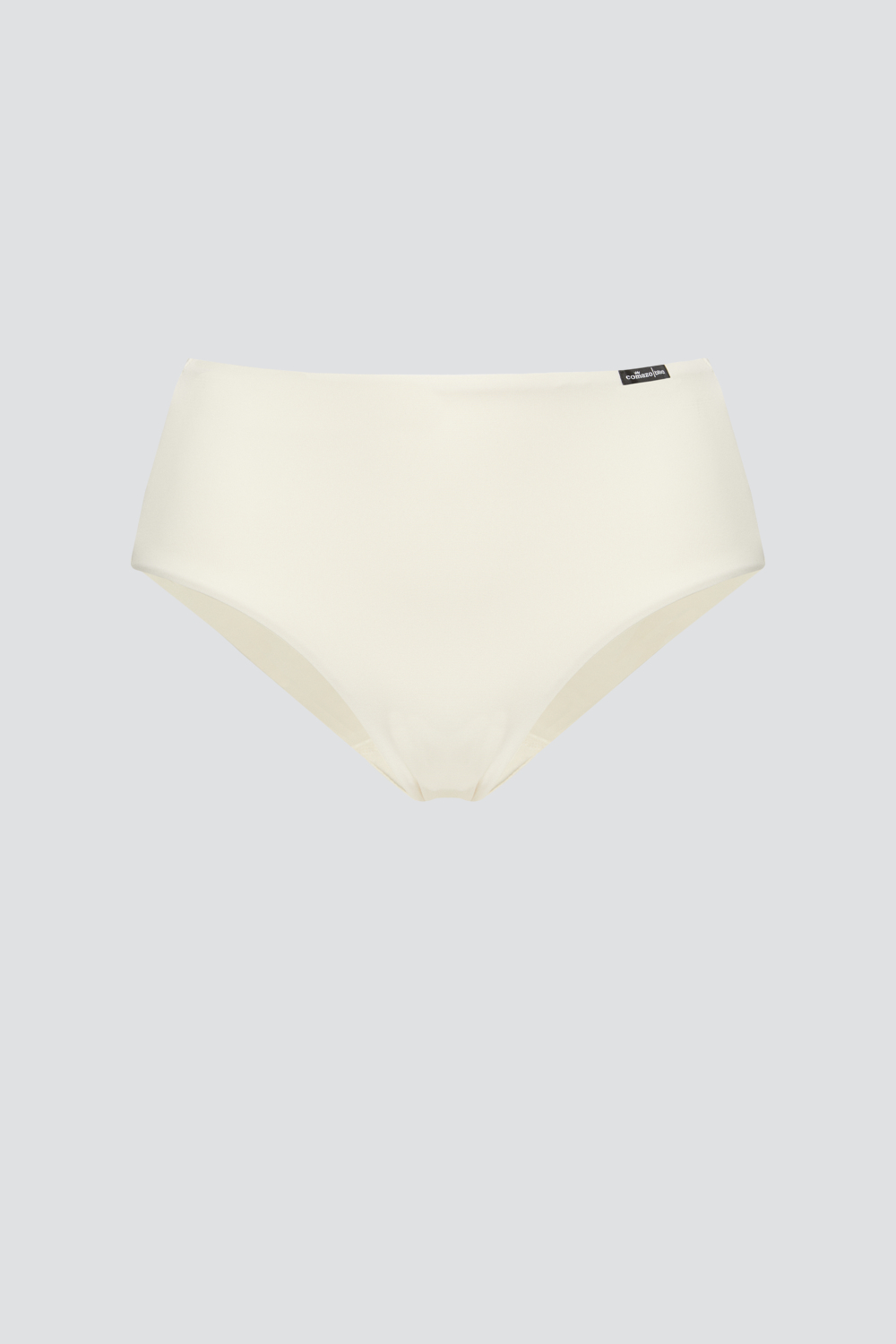 Produktbild Vorderansicht Comazo Damen Slip hochtailliert mit Microfaser-Touch Farbe Offwhite