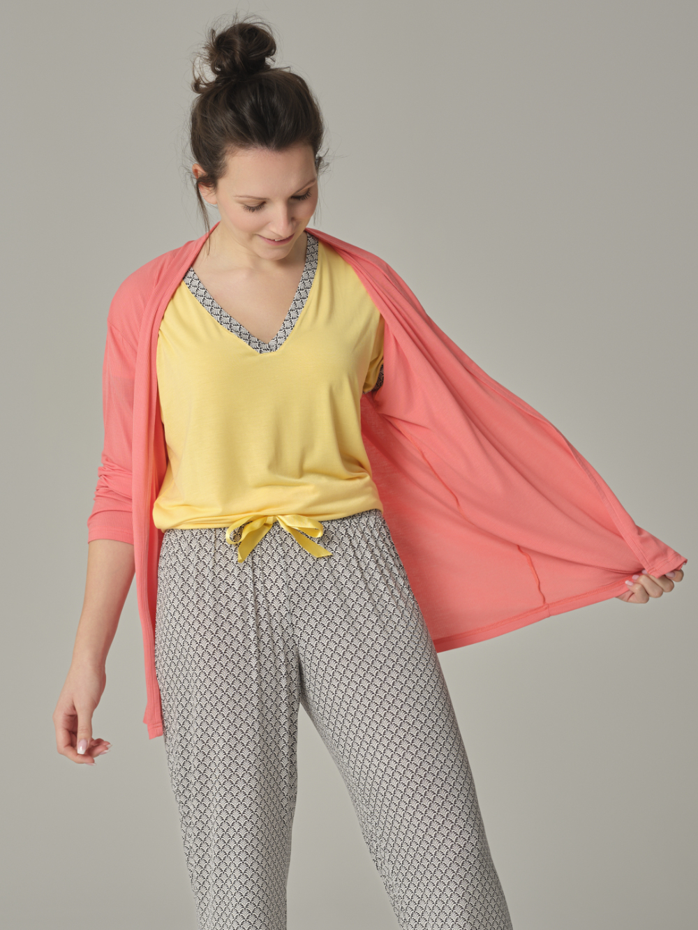 Langarm-Jacke aus Micromodal