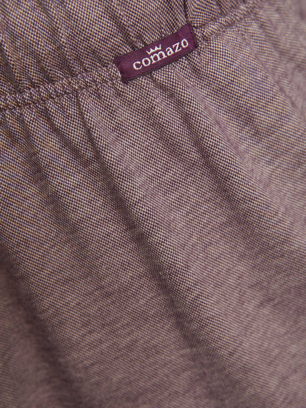 Detailbild Comazo Piqué-Hose lang Farbe Cassis aus Baumwolle