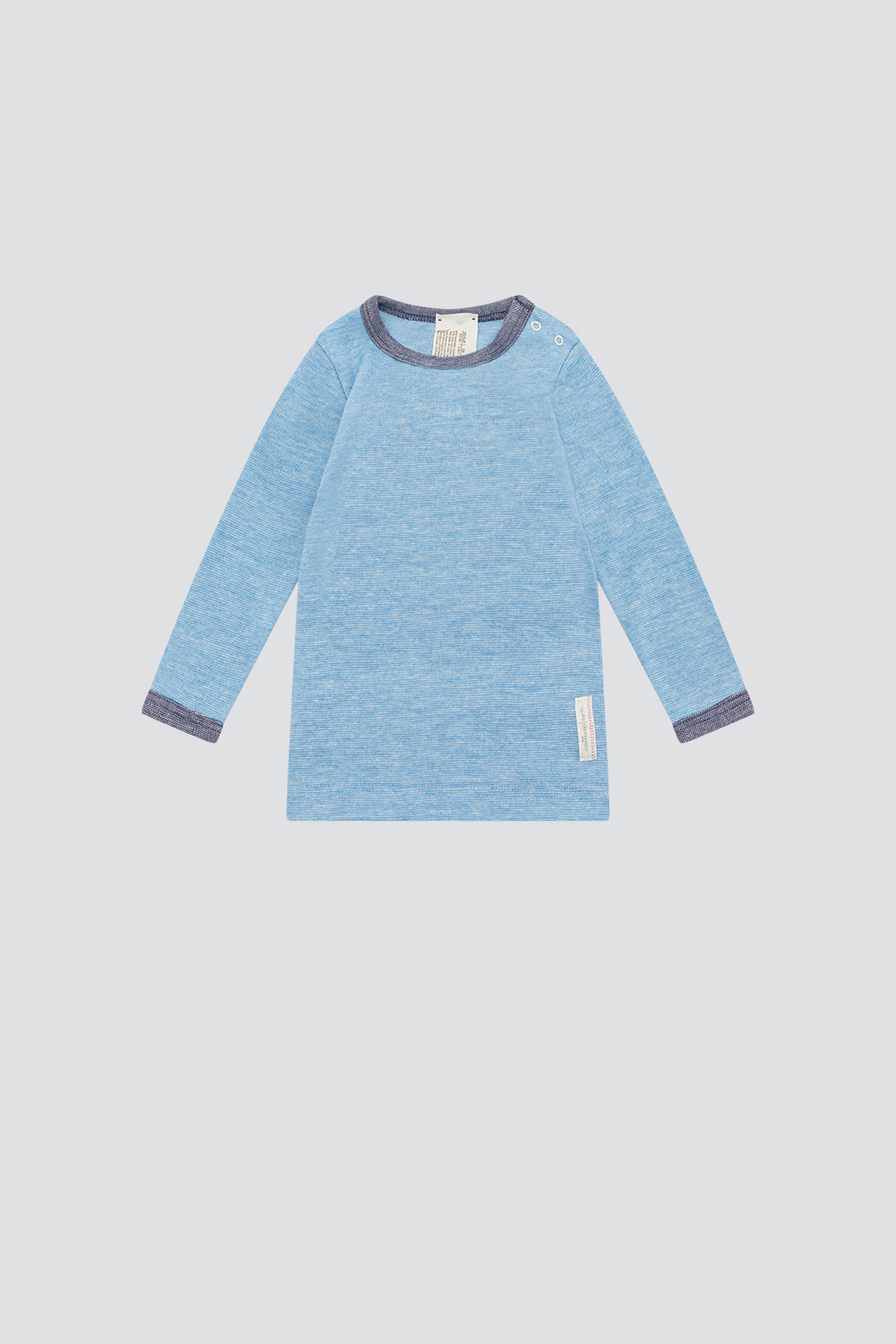 Baby shirt with wool and silk