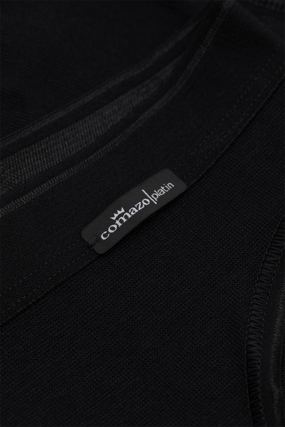 Detailbild Jazz-Pants von Comazo in der Farbe Schwarz Feinripp-Qualität