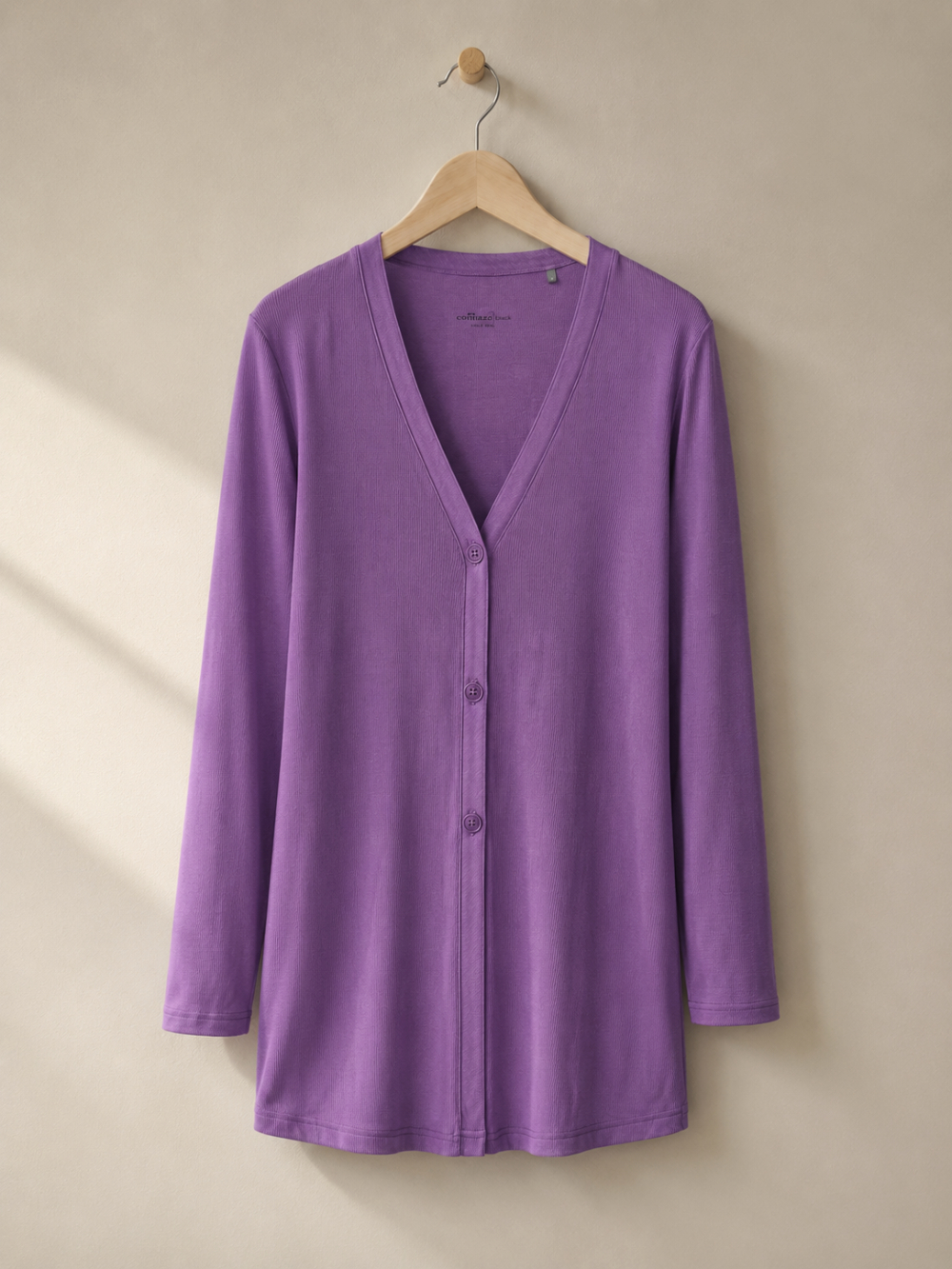 Long-sleeved jacket made from micromodal