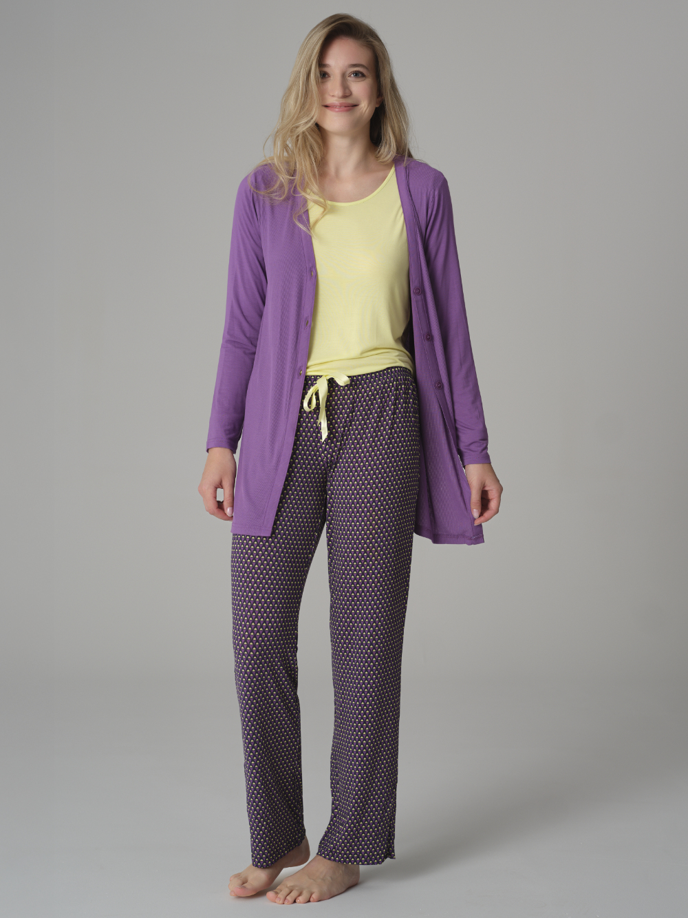 Lange Hose aus Micromodal