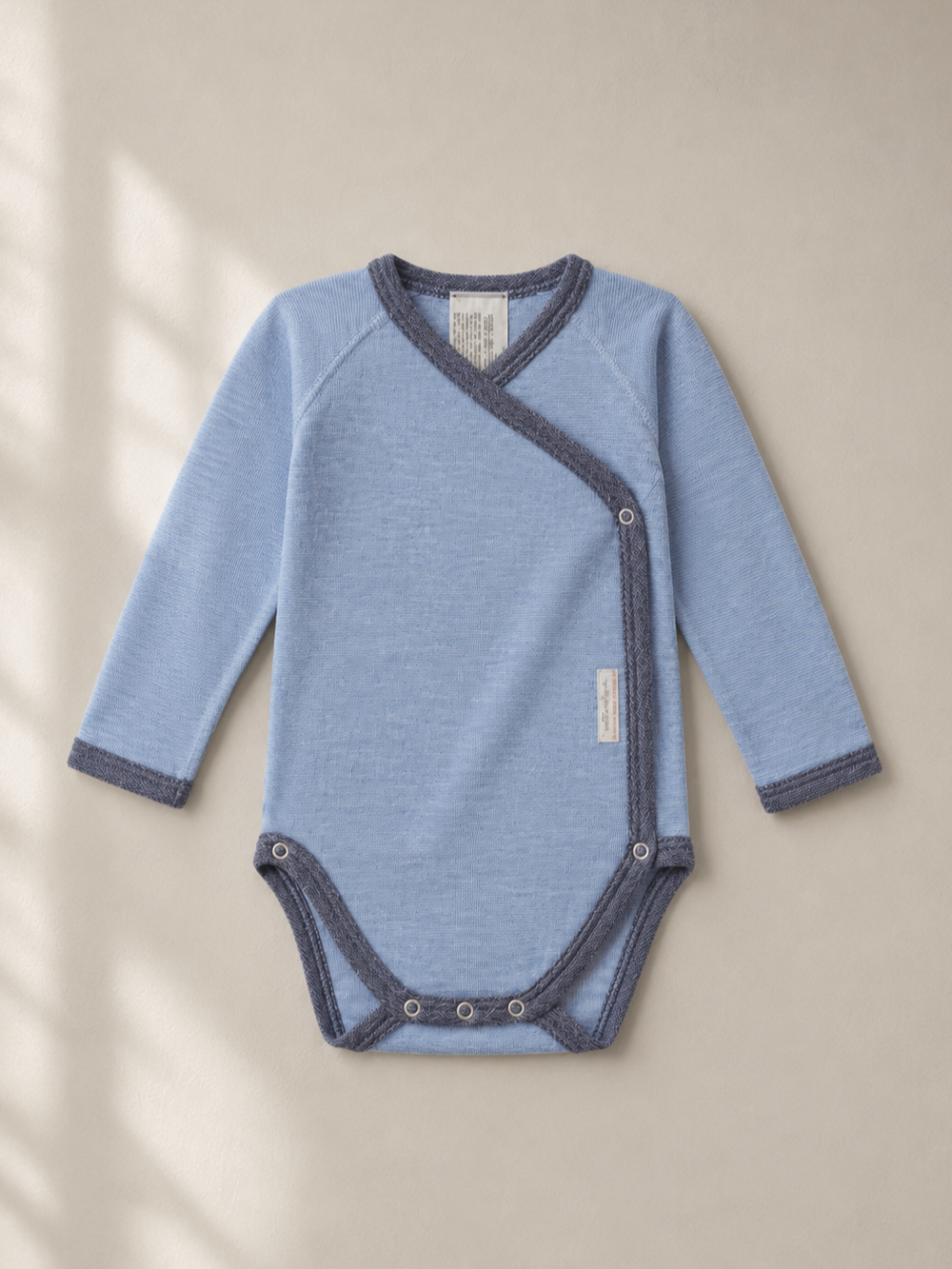 Baby body with wool silk