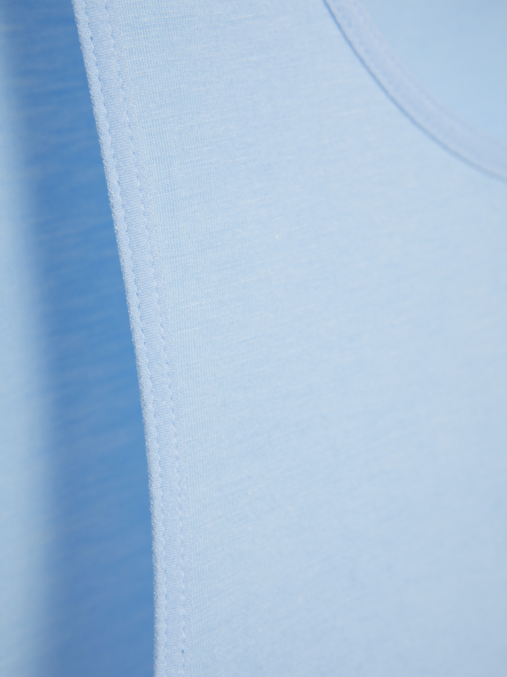 Detailbild Comazo Damen Unterhemd Achselträger mit Supimabaumwolle Farbe Sky