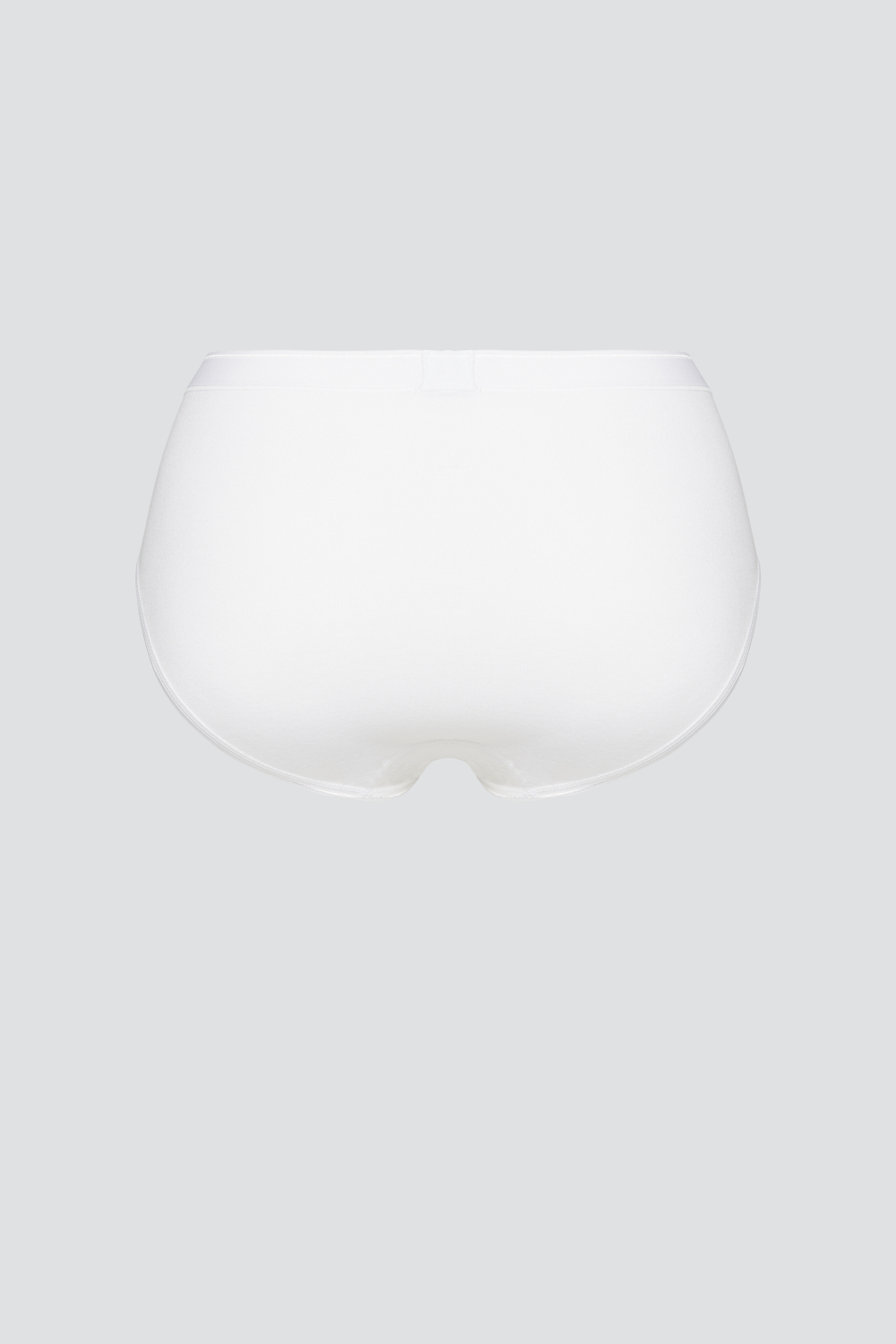 Produktbild Rückansicht Midi-Slip von Comazo in der Farbe Weiß Feinripp-Qualität