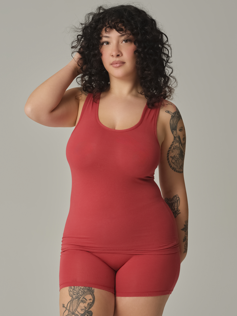 Unterhemd Achselträger aus Baumwolle und Micromodal