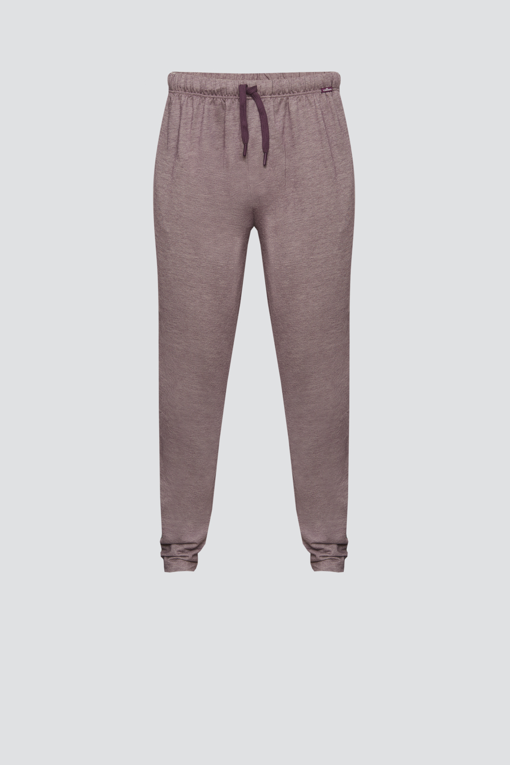 Produktbild VorderansichtComazo Piqué-Hose lang Farbe Cassis aus Baumwolle