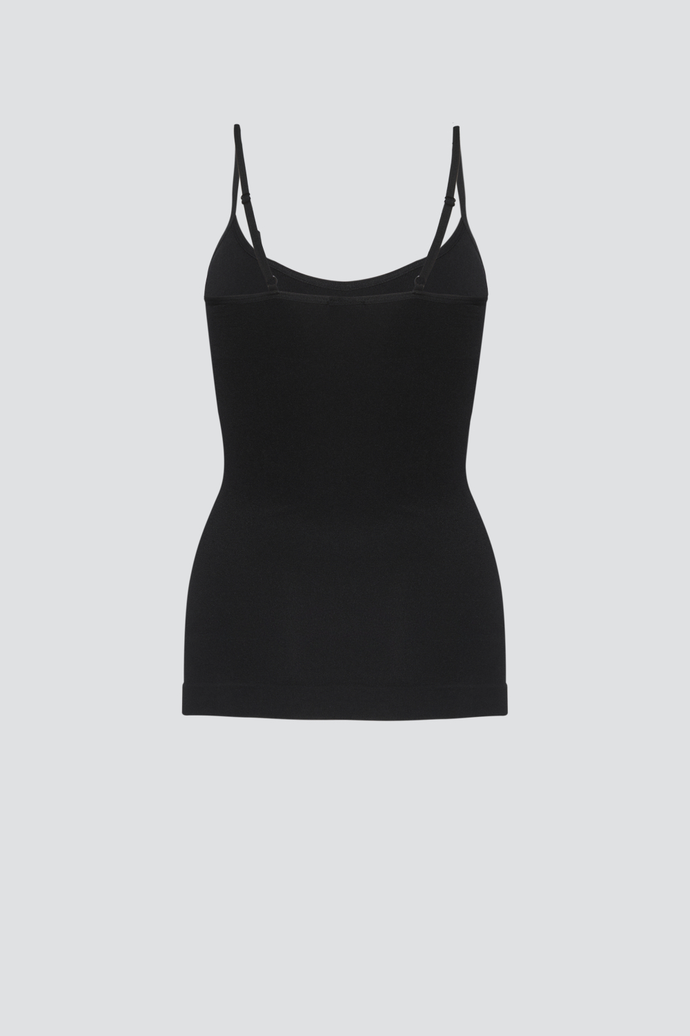 Produktbild Rückansicht Comazo Damen Shapewear Unterhemd mit Spaghettiträger Farbe Black Beauty