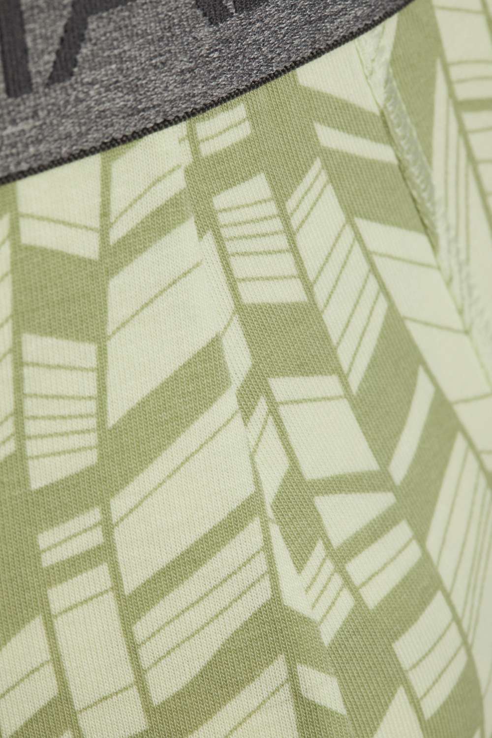 Detailbild Comazo Herren Pants kurz Farbe Lime Cream bedruckt