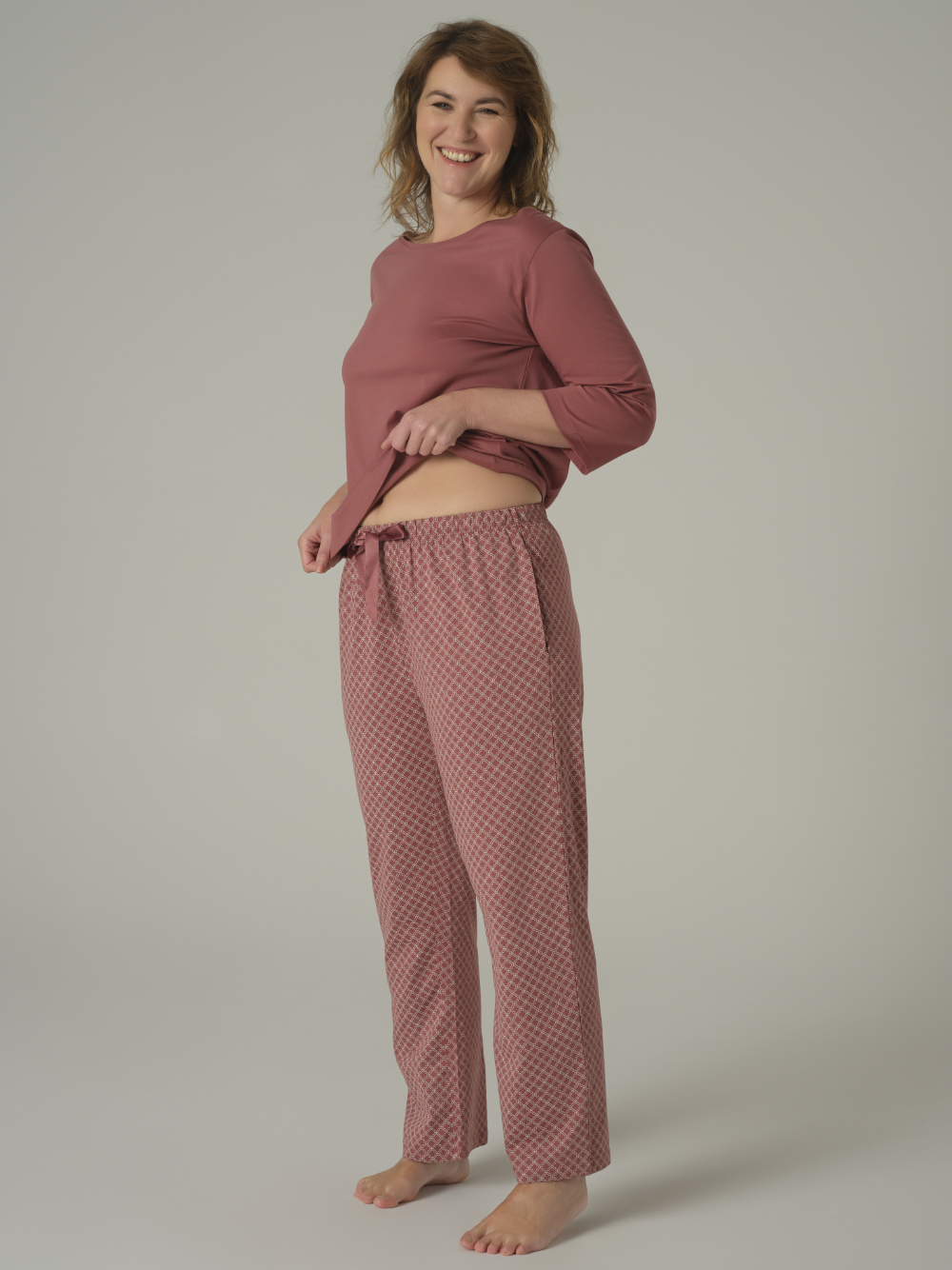 Pyjamahose aus merzerisierter Baumwolle