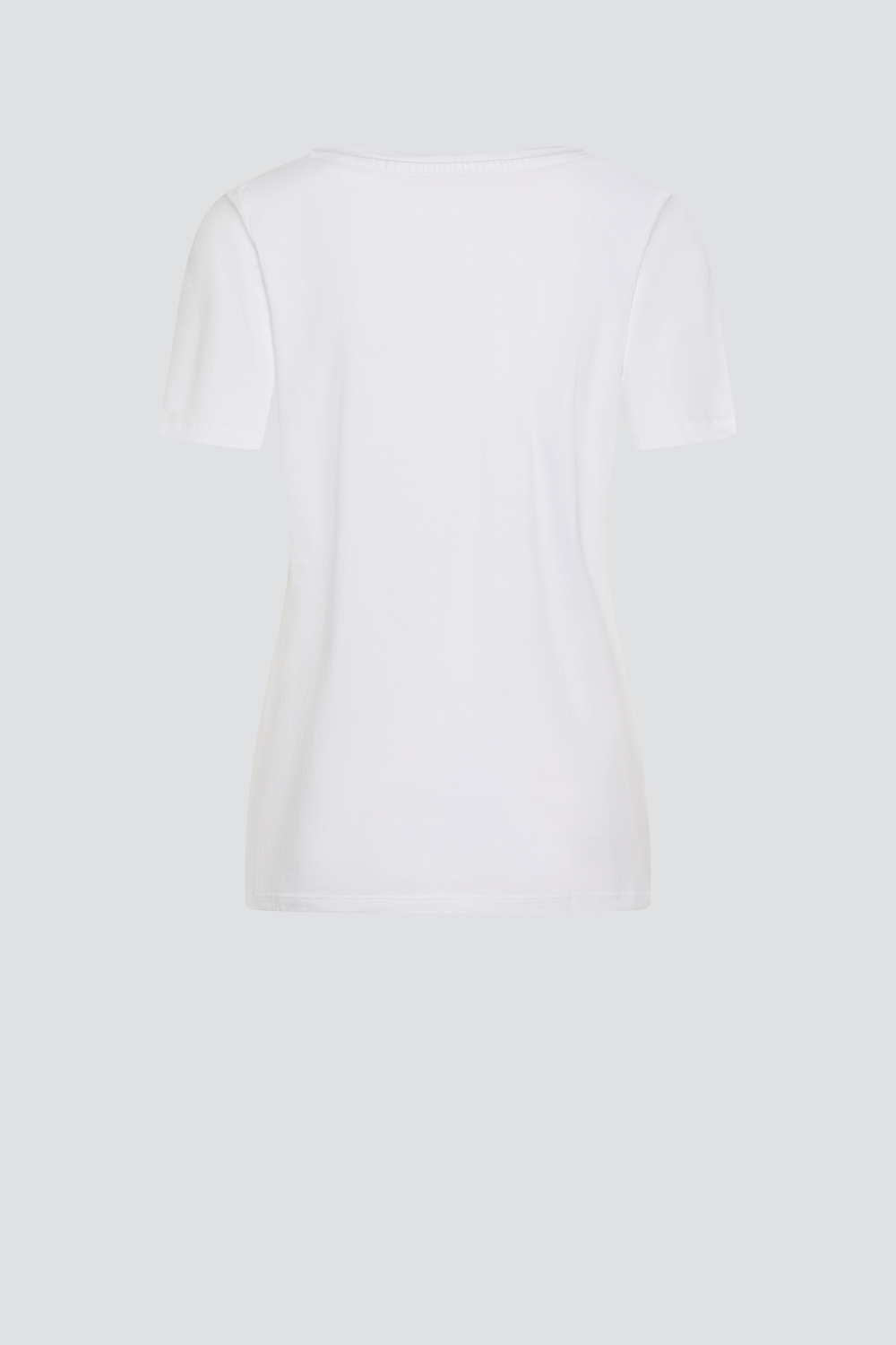 Produktbild Rückansicht Basic Shirt kurzarm von Comazo in der Farbe Weiß mit Rundhalsausschnitt