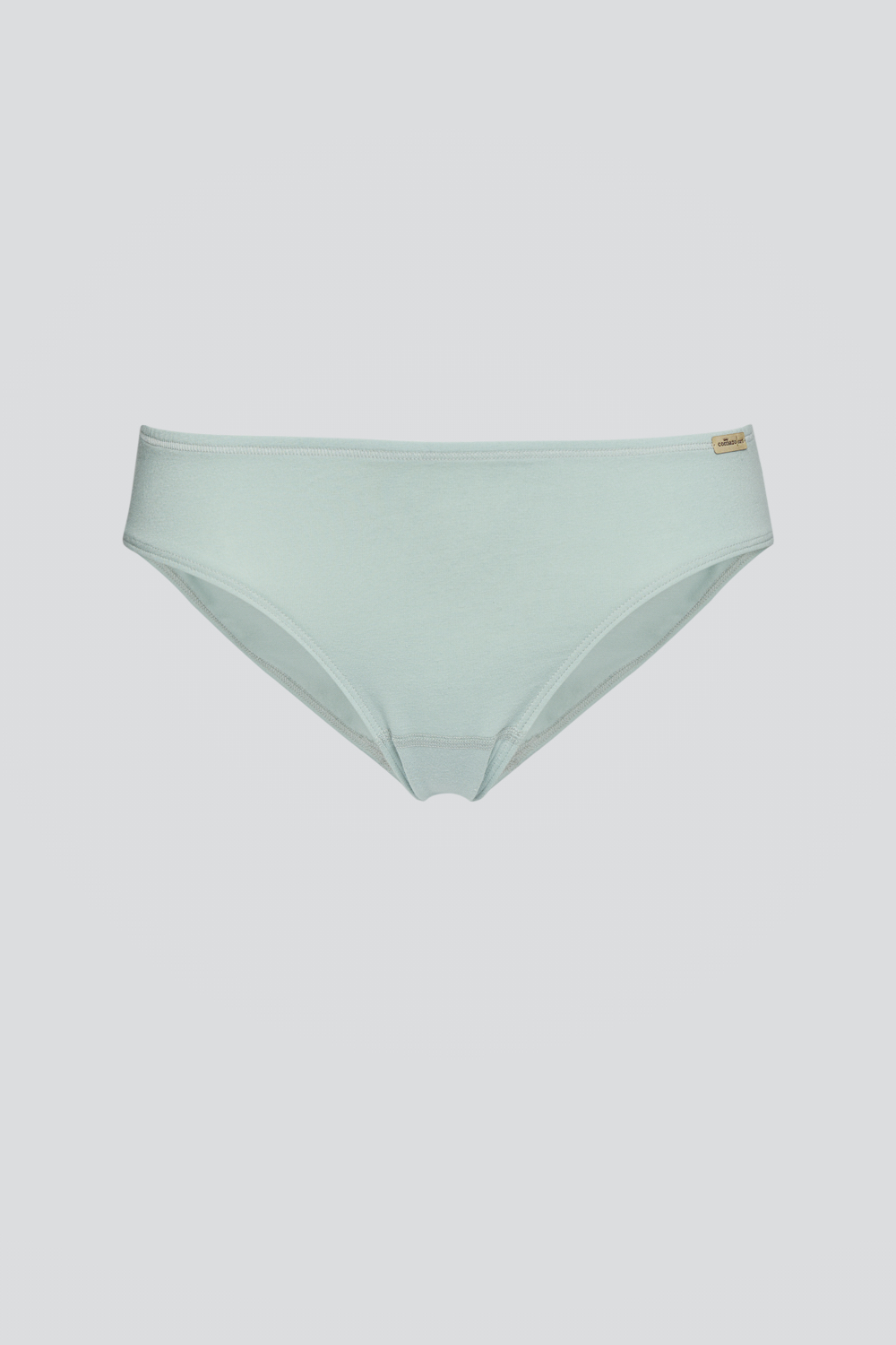 Produktbild Vorderansicht Fairtrade Jazz-Pants von Comazo in der Farbe Salbei