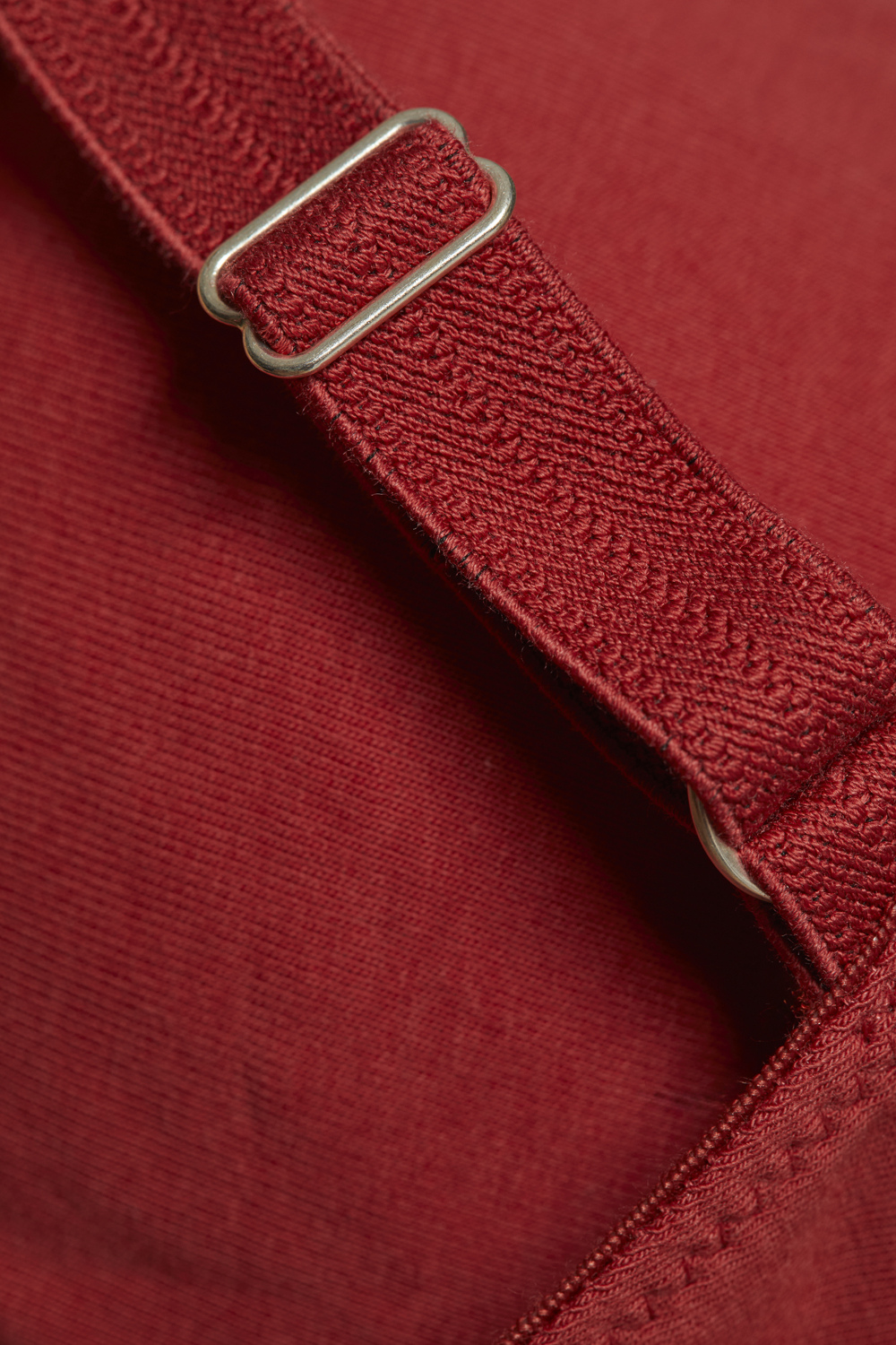 Detailbild Fairtrade BH ohne Bügel von Comazo in der Farbe Cranberry