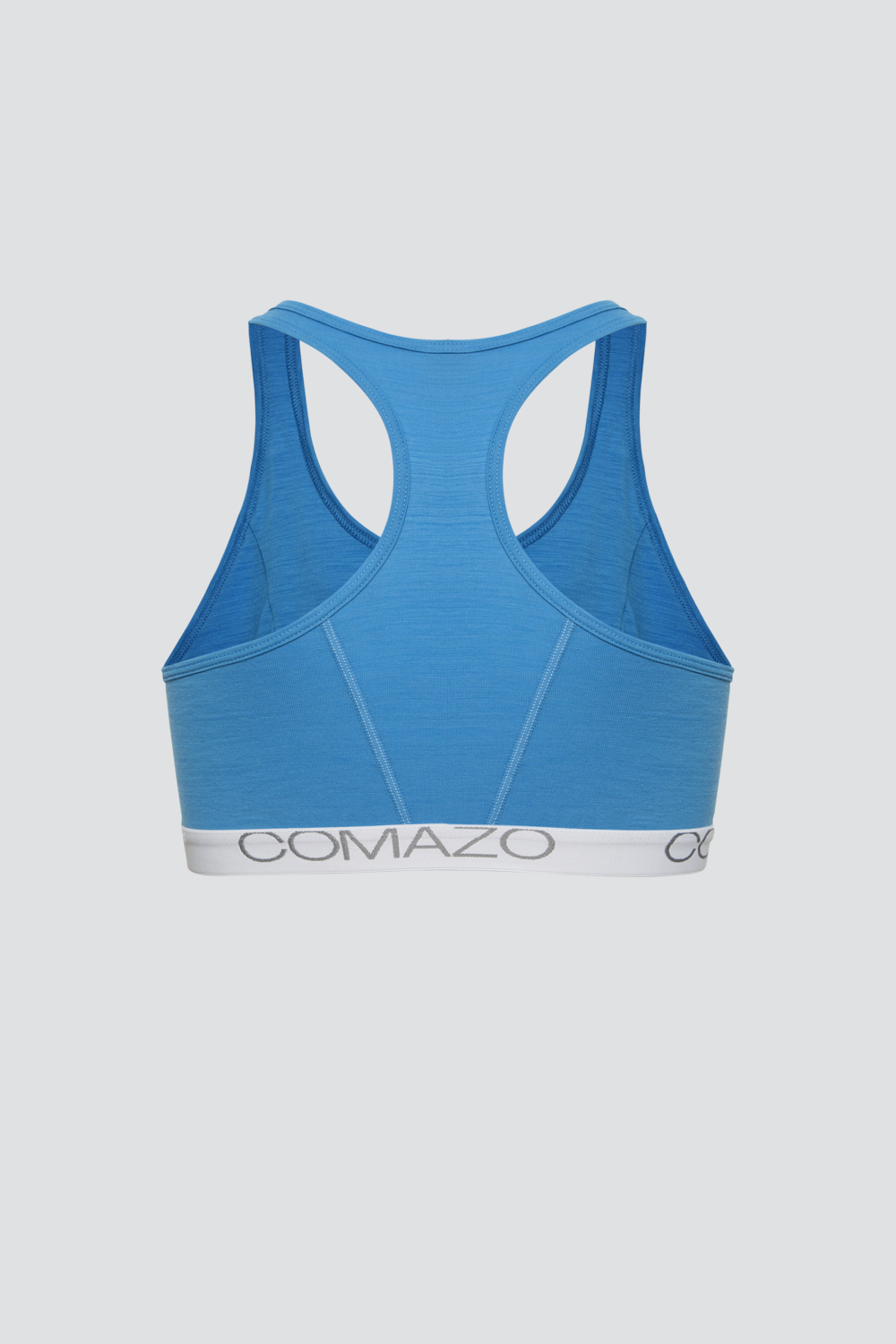 Produktbild Rückansicht Comazo Damen Bustier aus Merinowolle Farbe Blue