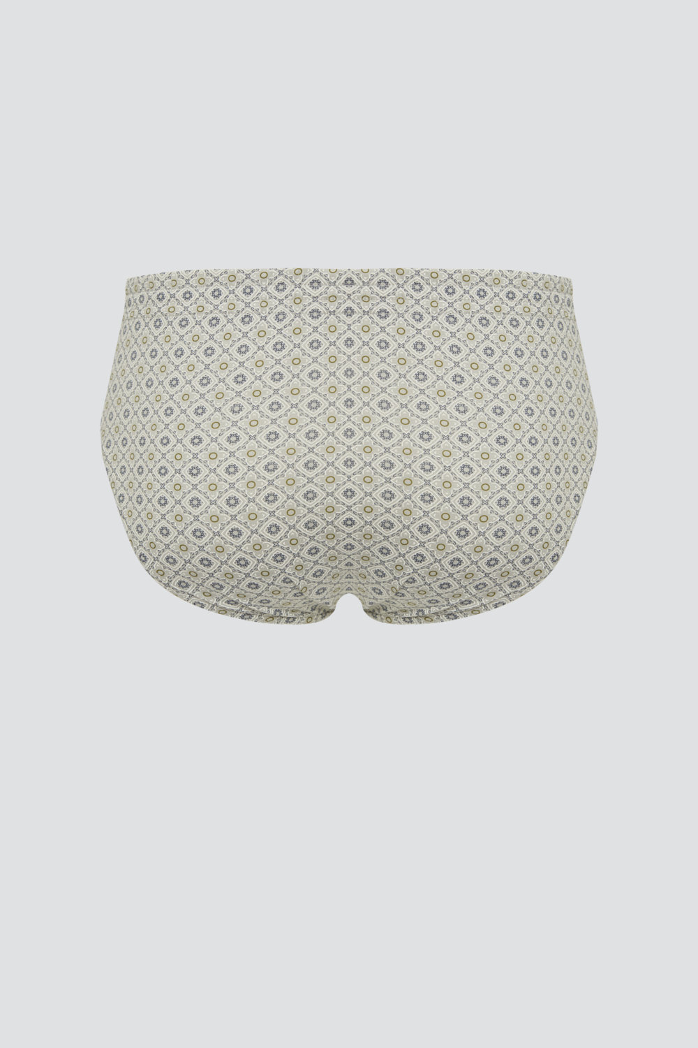 Produktbild Rückansicht Comazo Herren Jazz-Pants aus 100% Baumwolle ohne Eingriff Farbe Grau mit Muster