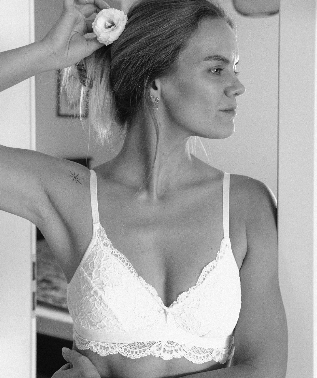 Comazo Mitarbeiterin Jenny als Fotomodel