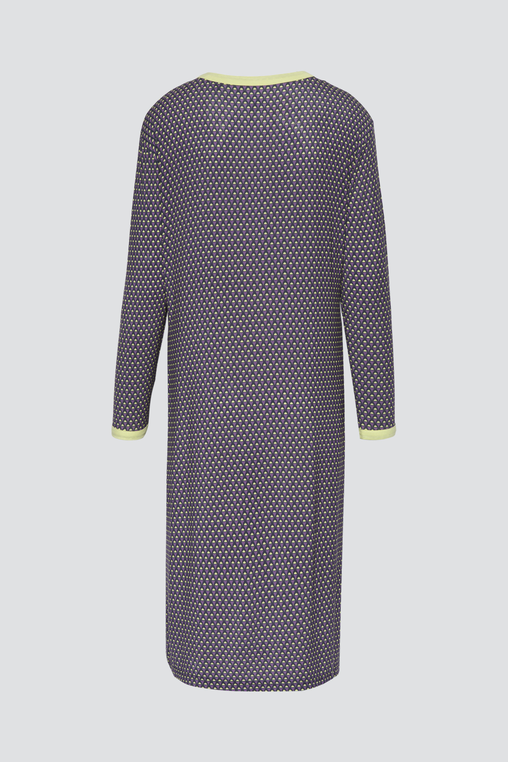 Produktbild Rückansicht Comazo Damen Nachthemd aus Micromodal Farbe Purple Print