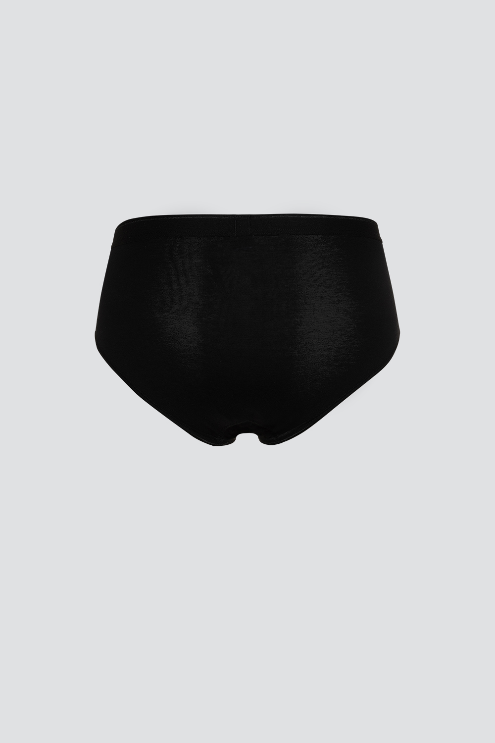 Produktbild Rückansicht Maxi-Slip von Comazo in der Farbe Schwarz Feinripp-Qualität