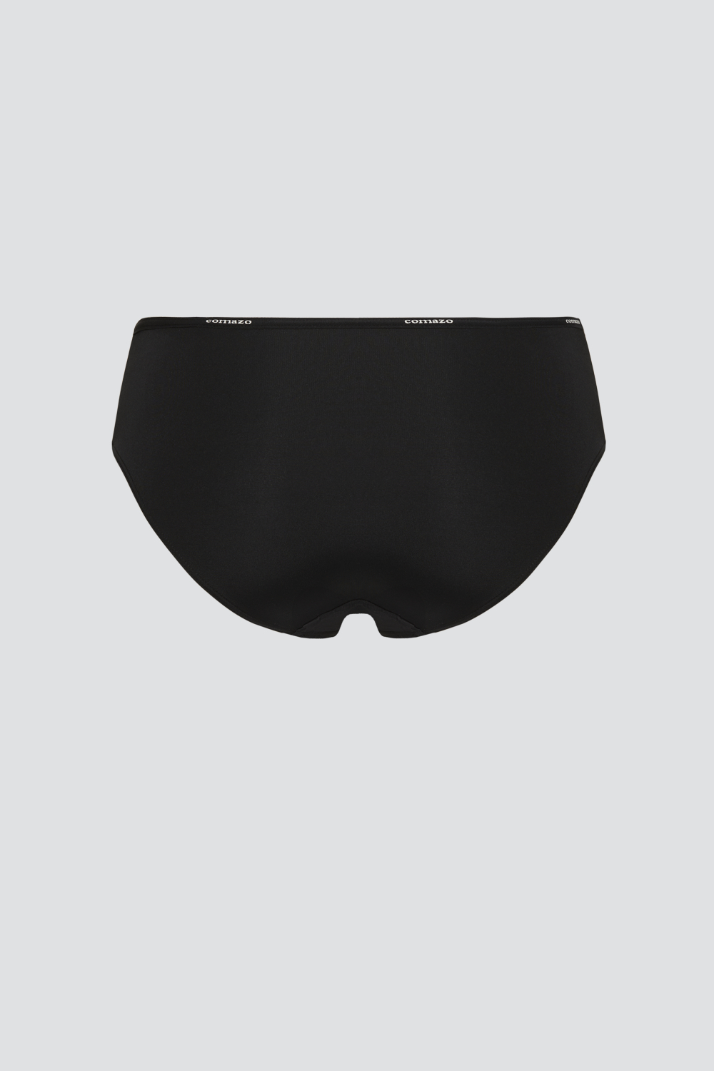 Produktbild Rückansicht Jazz-Pants low-cut mit Microfaser-Touch von Comazo in der Farbe Schwarz mit schwarzem Bund mit Comazo-Logo Druck