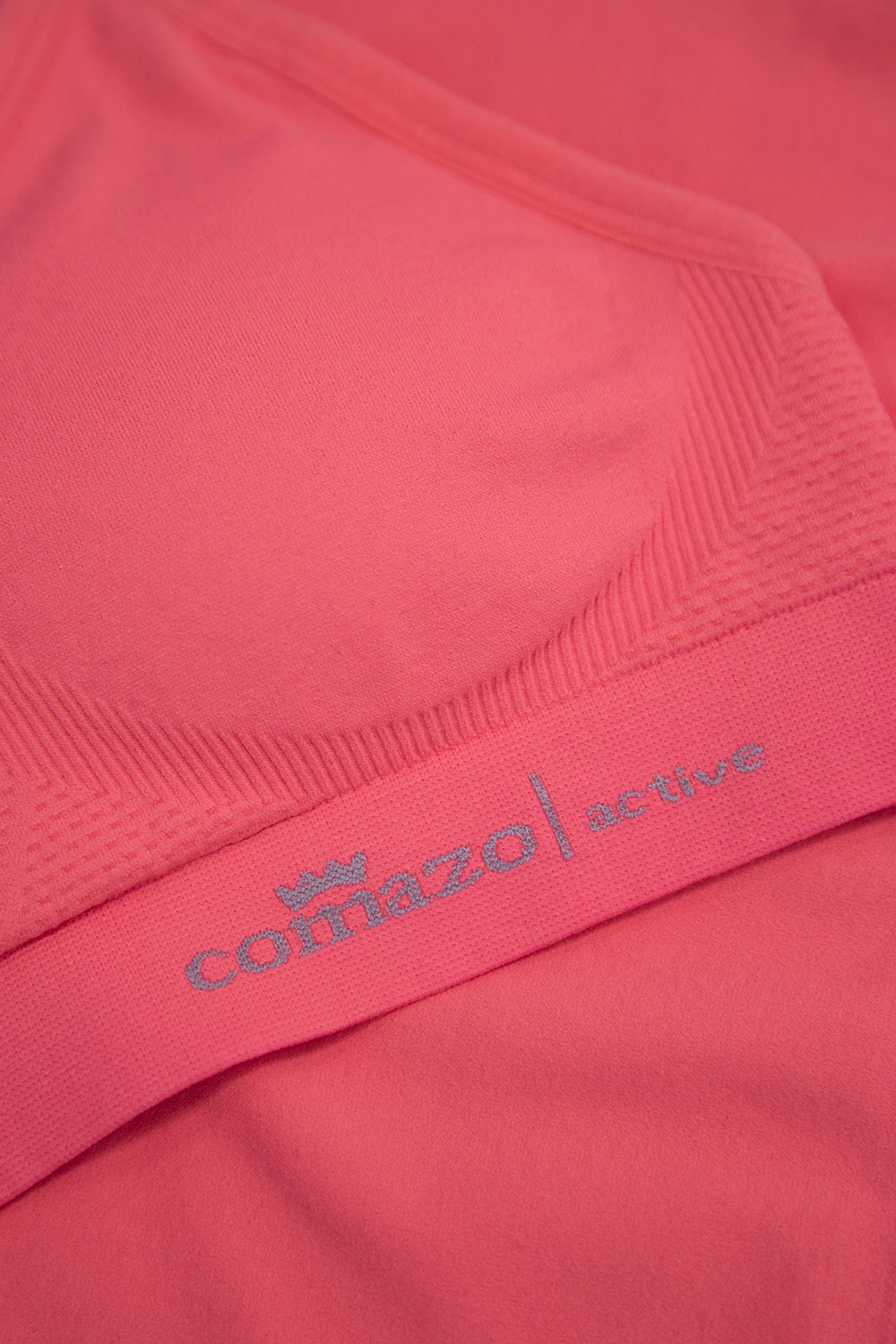 Comazo Damen Seamless Soft-BH/Sport BH Farbe Grenadine