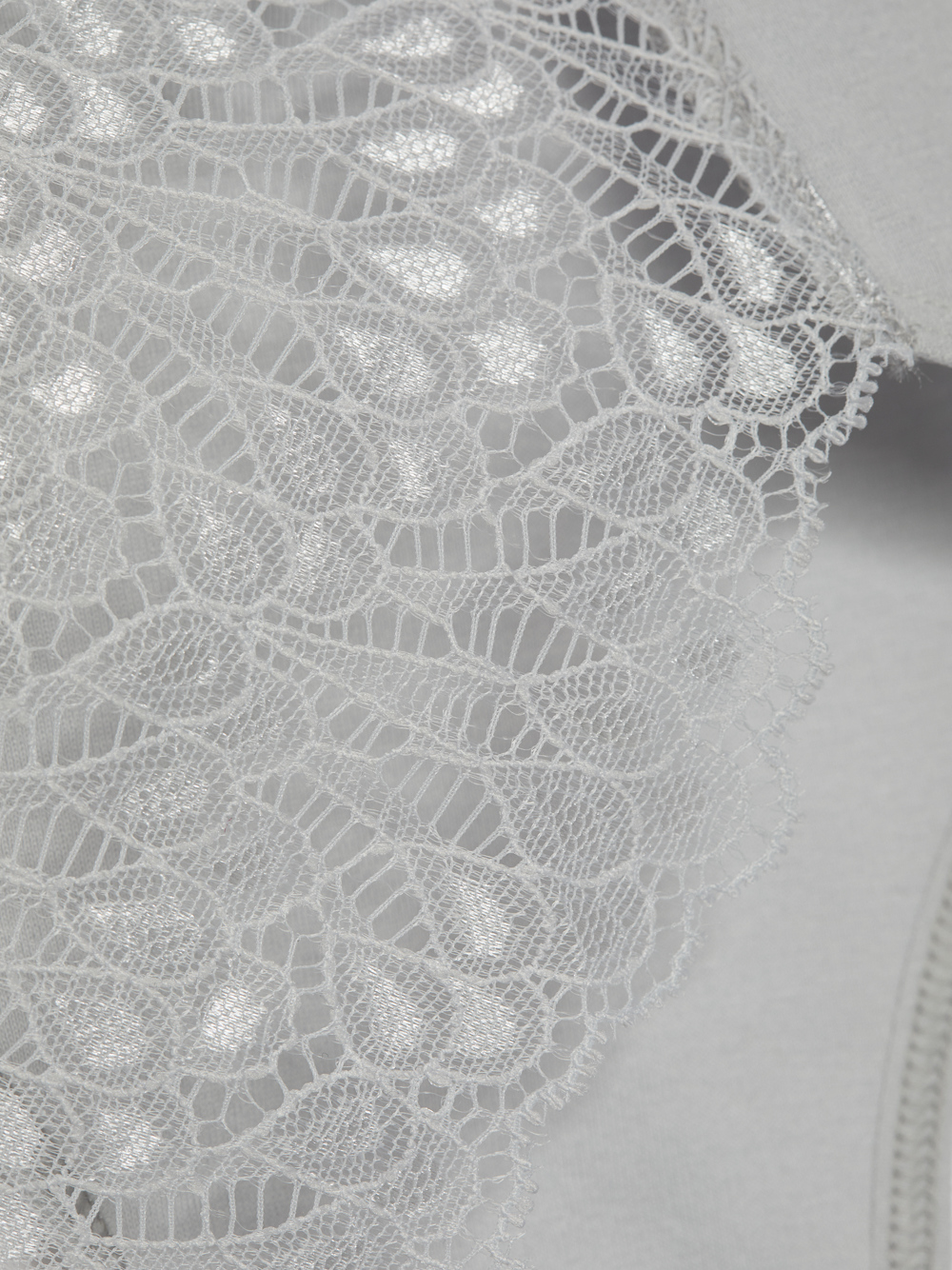 Detailbild Comazo Maxislip mit Spitze Farbe Silber